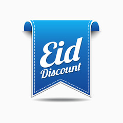 Eid Discount Blue Vector Icon Design