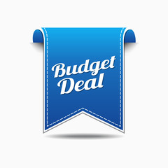 Budget Deal Blue Vector Icon Design