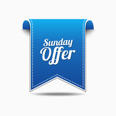 Sunday Offer Blue Vector Icon Design