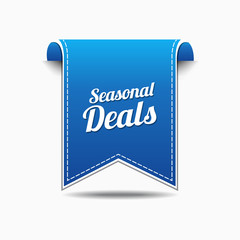 Seasonal Deal Blue Vector Icon Design