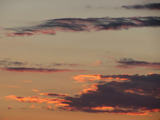 Warm Tuscany countryside sunset