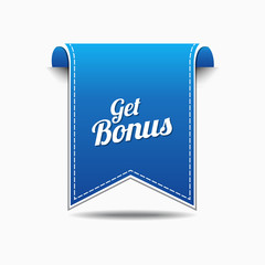 Get Bonus Blue Vector Icon Design