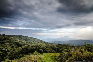 Fototapeta na wymiar View of Inthanon Mountain, Chiang Mai, Thailand