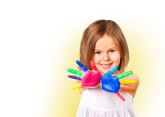 Indian, kid, paintings.