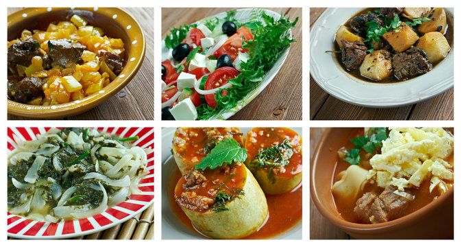 Food set oriental cuisine