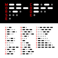 International Morse Code alphabet and numbers © piai