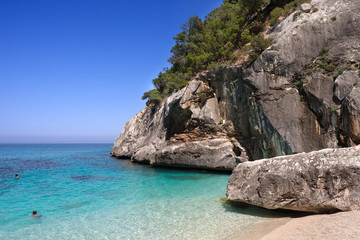Fototapeta na wymiar Cala Goloritze beach, Baunei, Sardegna, Italy