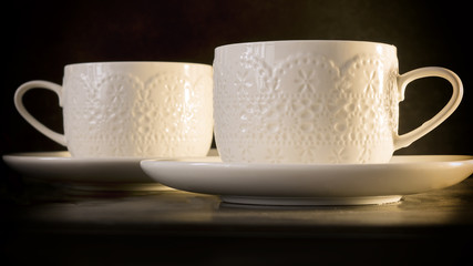 Two lace cups