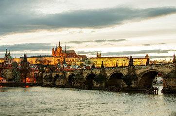Castle of Prague (Czech Republic), Charles (Karluv) Bridge and Vltava River