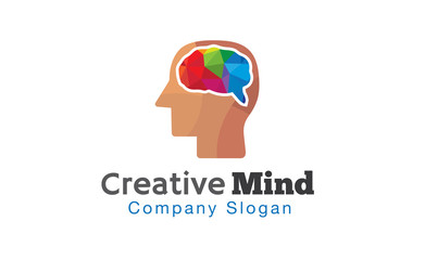 Creative, mind, brain Logo template