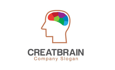 Creative, mind, brain Logo template