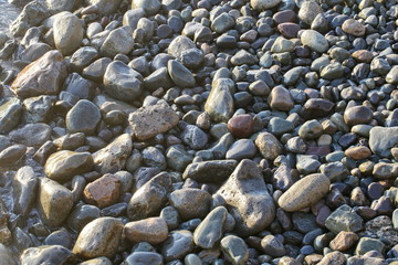 Kieselsteine am Strand ( Gran Canaria)