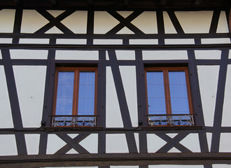 Alsace architecture village de Riquewihr

