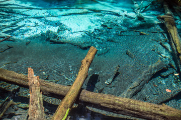 Naklejka premium Emerald Pool & Blue Pool
