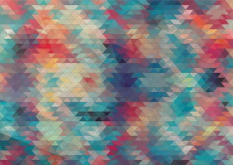 Foto auf Alu-Dibond flat design geometric colorful background © igor_shmel