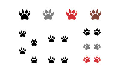 Animal Paw Claw Vector Variation