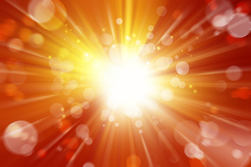 Obraz premium Explosive sun rays background