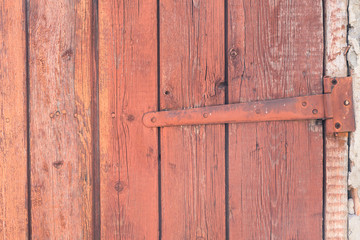 Part of old wooden  door of barn