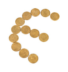 Euro coins symbol