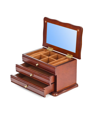 Wooden casket box