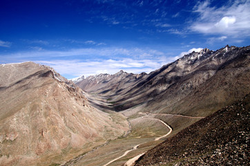 ヒマラヤ山中のカルドン峠の風景