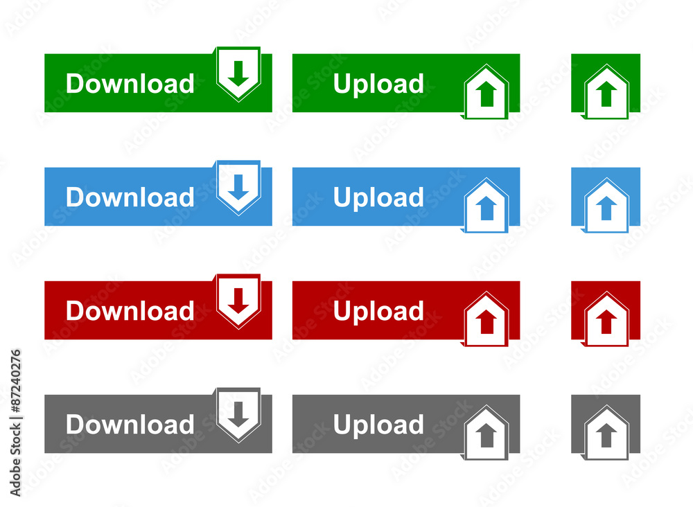 Poster vector set of buttons. website design