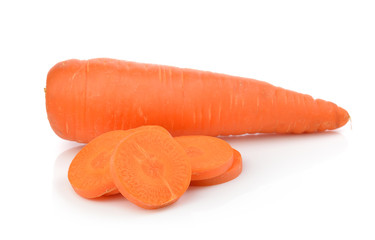 carrots isolated on a  white background