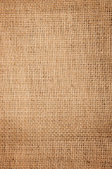 Closeup of a burlap texture