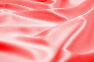 red satin or silk fabric as background