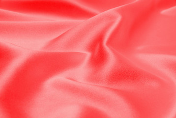 red satin or silk fabric as background