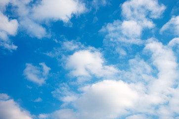 Fototapeta premium White clouds in blue sky.