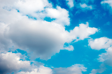 blue sky and clouds