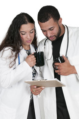 Man and woman Doctors