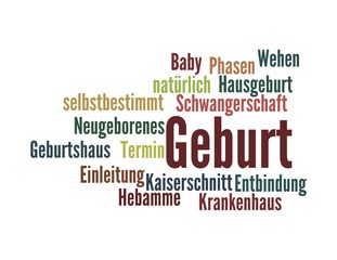 Wortwolke Geburt