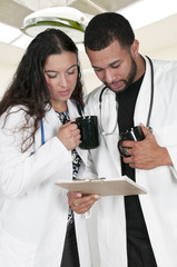 Man and woman Doctors