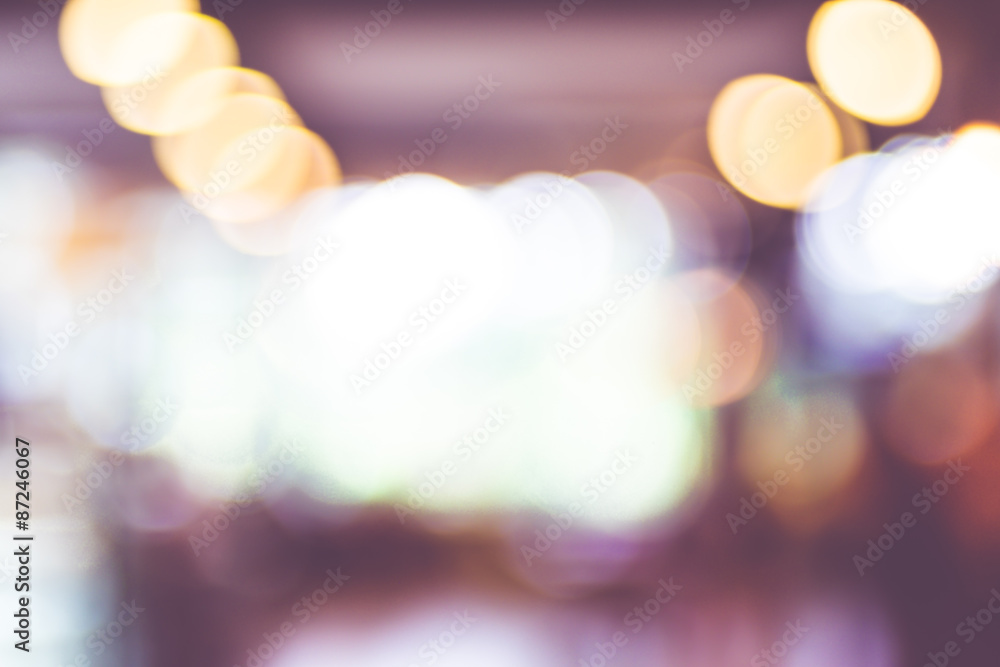 Aufkleber blur background : abstract cricle bokeh lighting ,texture backgr