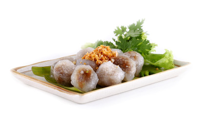 steamed tapioca dumpling with pork