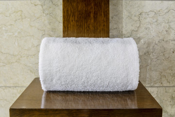 SIngle White Hotel Towel