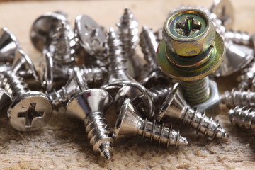 bolts, nuts, screws concept idea