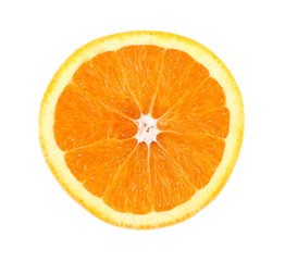 Fototapeta na wymiar slice of orange isolated on white background