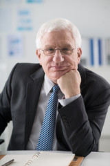 Mature experienced businessman