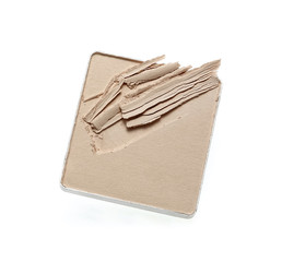 Face powder isolated on white