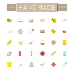 Vector Flat Handmade Icons