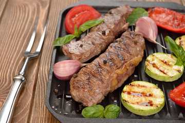 Grilled steak