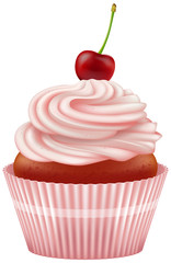 Cherry cupcake.