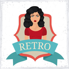 Retro Woman design