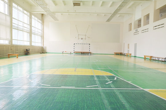 Interior of a Interior of a hall for sport games