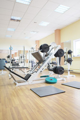 Fototapeta na wymiar The image of a fitness hall