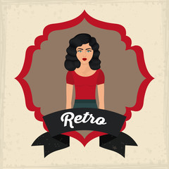 Retro Woman design
