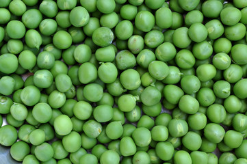 Green peas background texture
